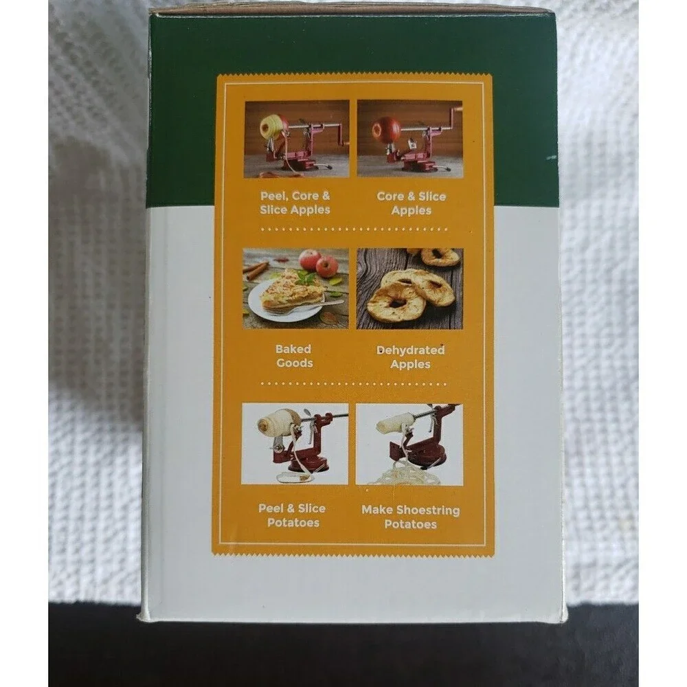 Roots & Branches Johnny Apple Peeler Suction Base VKP1010 Cast Iron Boxed Open